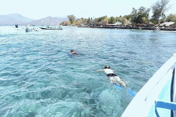 Snorkeling itinerary Gili Trawangan shore excursion