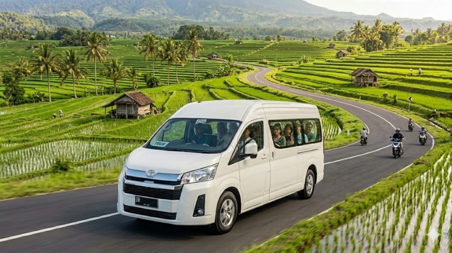 car hire Gili Mas Port for excursion Lombok