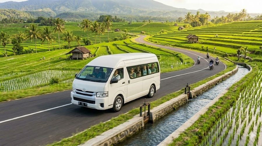 car hire Gili Mas Port for excursion Lombok