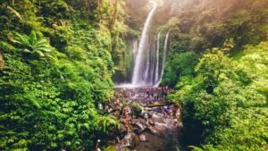 waterfall shore excursions Lombok