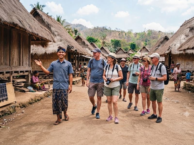 Lombok traditional Sasak village