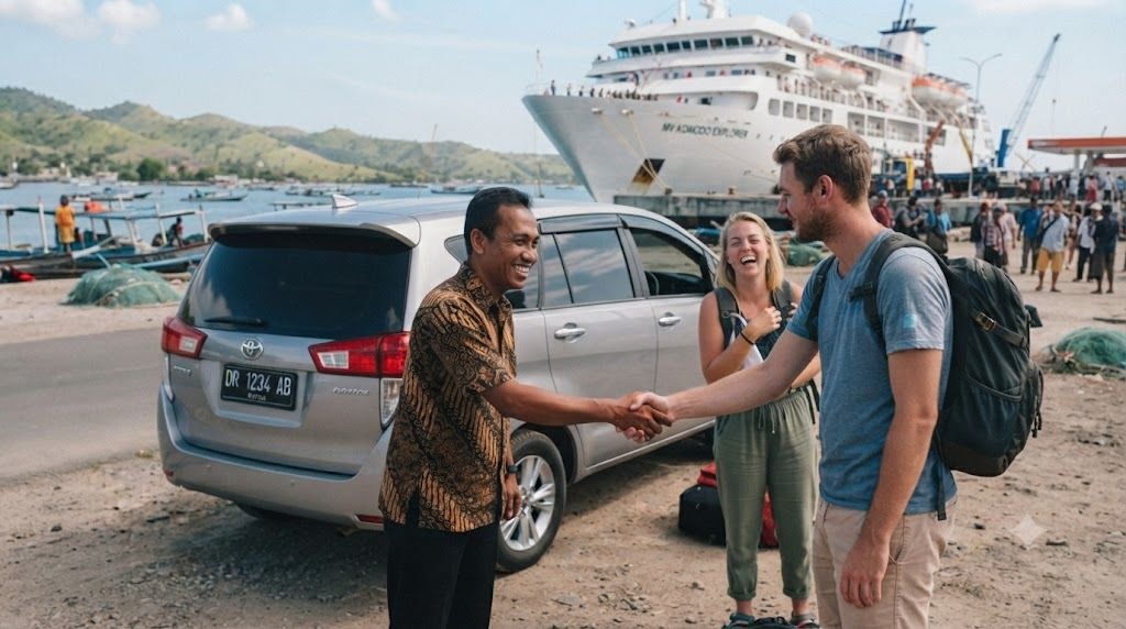 port transfer and excursion Lombok
