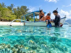 Kuta Lombok snorkeling tour for families
