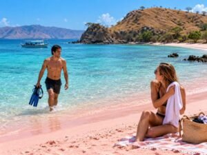 Short snorkeling session at Pink Beach Lombok